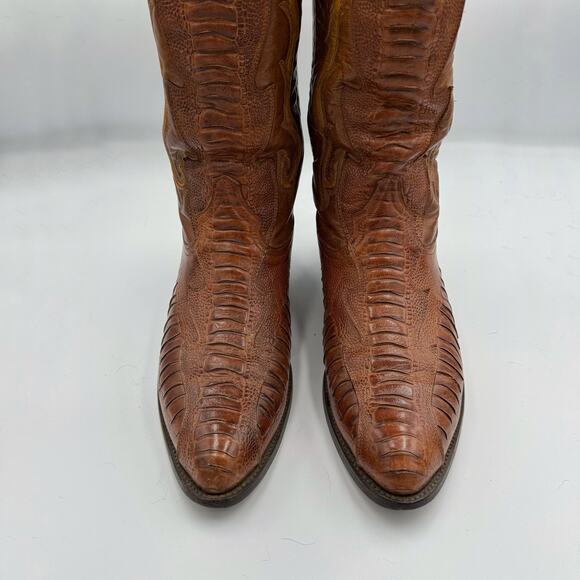 Rudel Brown Leather Men’s Western Cowboy Boots Sz 11E - Picture 8 of 16